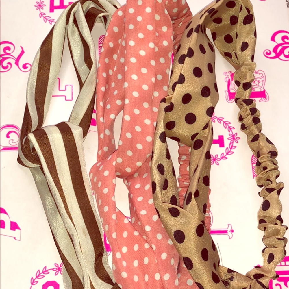 3 NEW patterned head bands